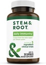 Stem & Root Tägliche Immunität Kräuterergänzung mit Zink, & BeniCaros - Unterstützt ein gesundes Immunsystem - Von Pflanzen betrieben, 30 Pack