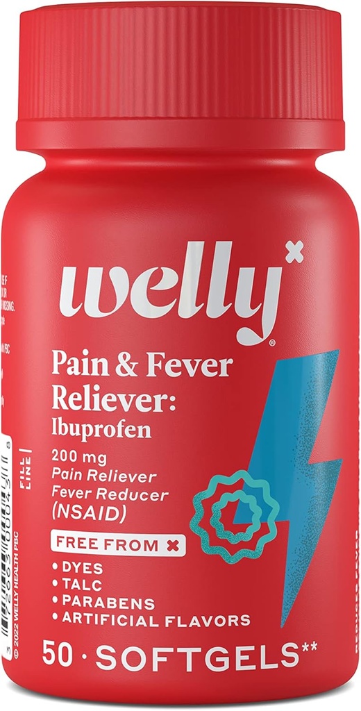 Welly Remedies | OTC Pain & Fever Reliever: Ibuprofen | Schmerzlinderung/Fever Reducer | Medizin mit bewährten Wirkstoffen