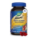 La Via della Natura Viva! Gummie Multivitaminiche, Vitamina Gummy quotidiana per gli uomini, Supporta Metabolismo di energia cellulare, Salute immunitaria, Funzione muscolare*, Con Vitamine A, C, D3, Zinco, Vegetariano, 60 Conte