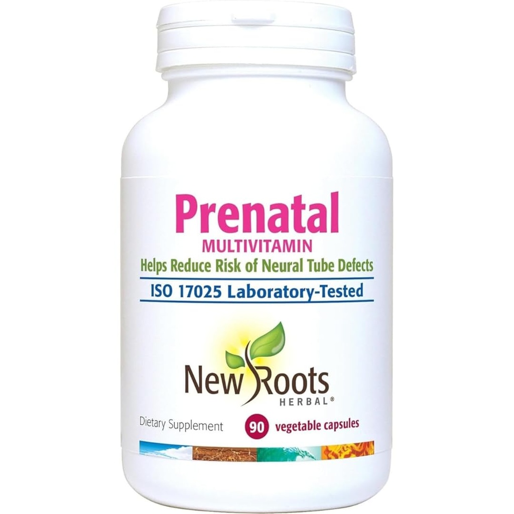 Nuove Radici | Vitamine Prenatali e Minerali per le Donne con Folate & Iron, Calcio, e more| Multivitamina Completa con 23 Integratori Essenziali – Tutte le Fasi di Gravidanza Supporto & Postnatal (90 Capsule)