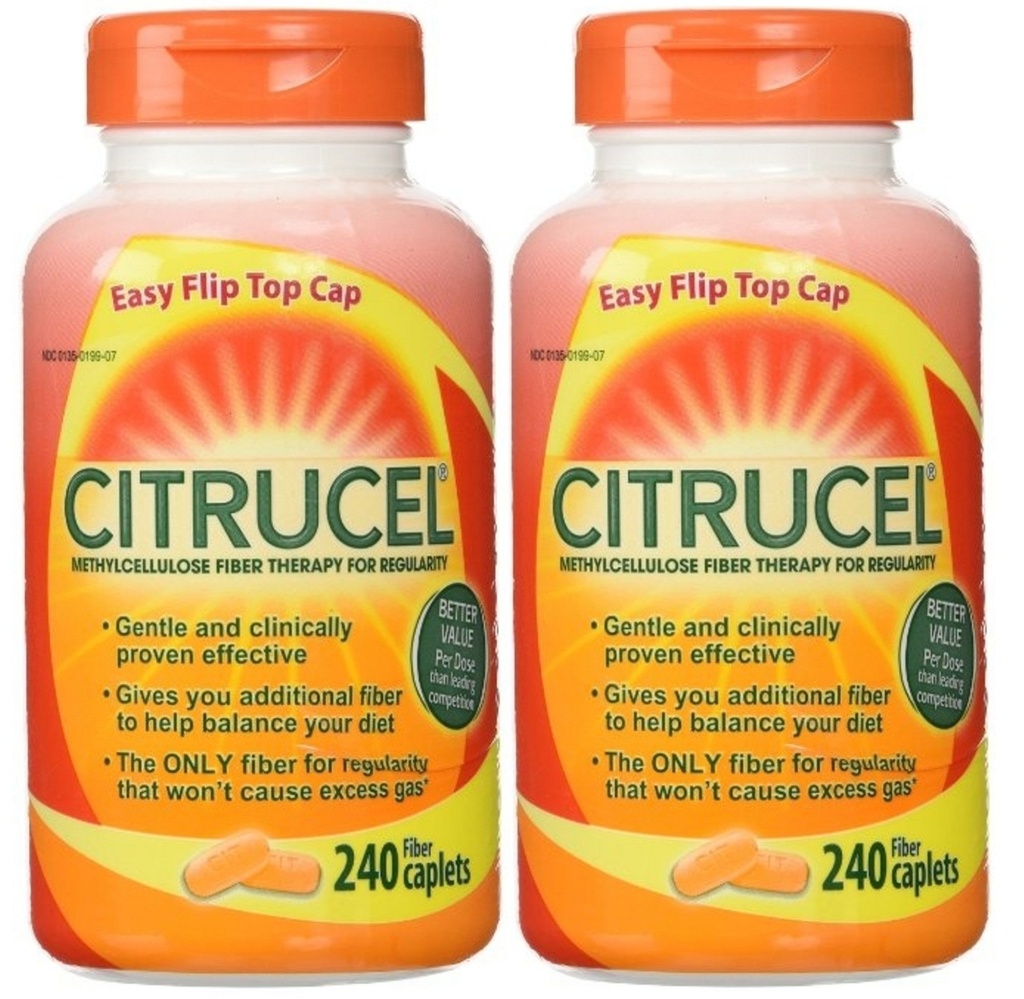 Thérapie Citrucel Fibre, 240 Caplets de Fibre (2 Pack)