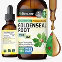 BIO KRAUTER Estratto di radice dorata liquido - Vegan supporto respiratorio - Gocce di vitello dorate - Alcol & Sugar Free - 2 Fl.Oz.