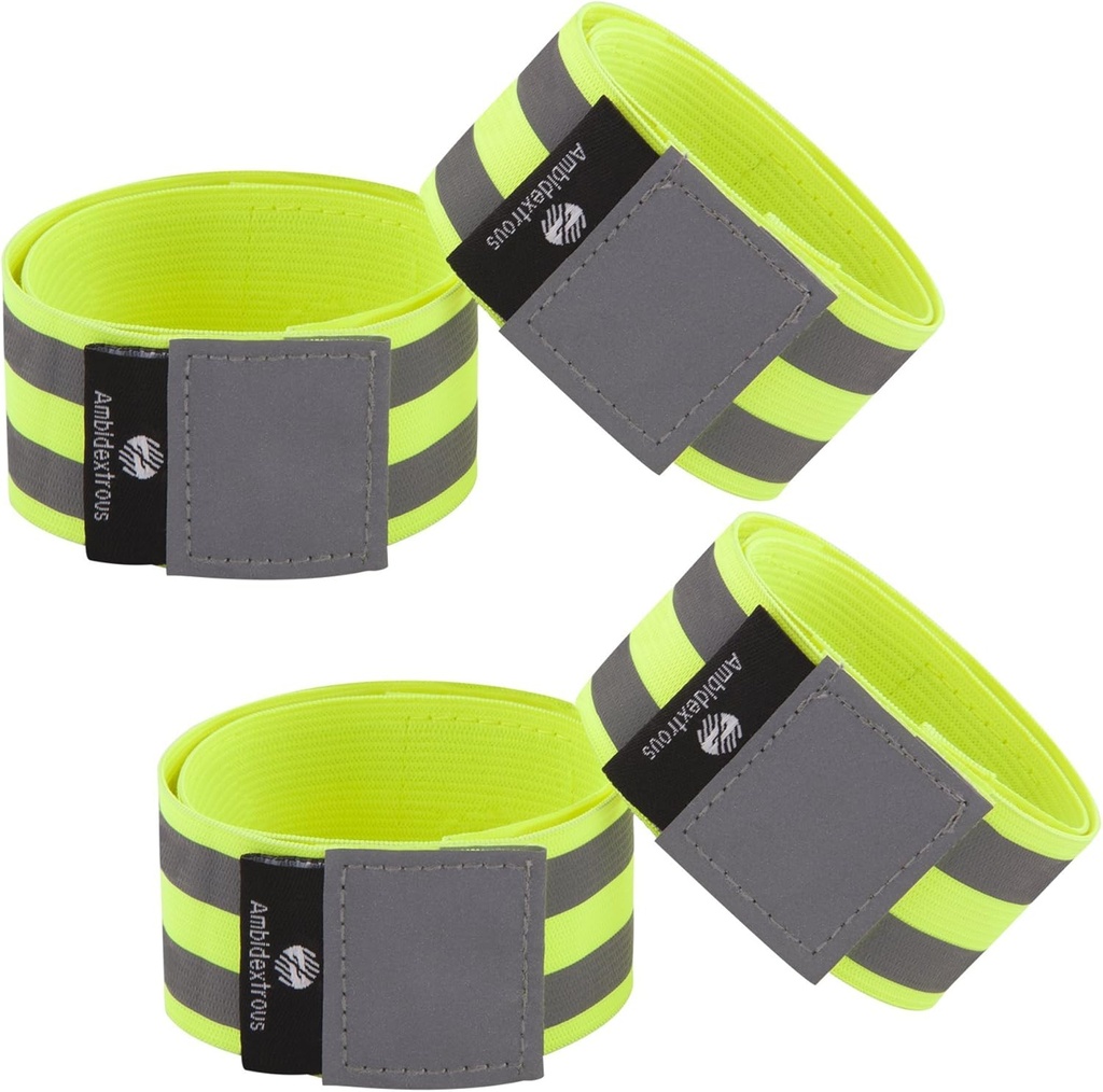 Reflektierende Bands für Männer und Frauen | Reflectors für Läufer, Radfahren, Walking | Set von 4 reflektierenden Knöchelbändern, Armbändern, Armbändern | Reflector Tape Bereitstellung von hoher Sichtbarkeit Sicherheit Bekleidung