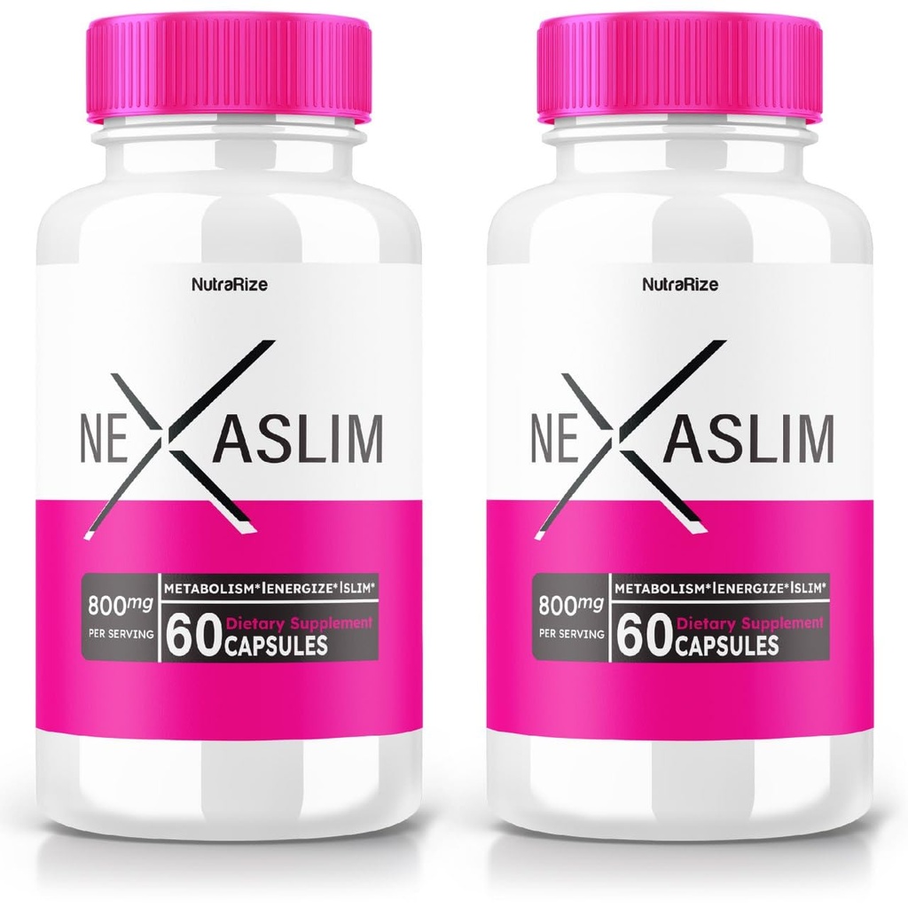 (2 Pack) Nexaslim Capsule, Nexaslim Metabolism Booster Formula, Integratore alimentare per la perdita di peso avanzata, Pillole All-Natural di massima resistenza per la determinazione del grasso della pancia, Nexa Slim Review (120 capsule)