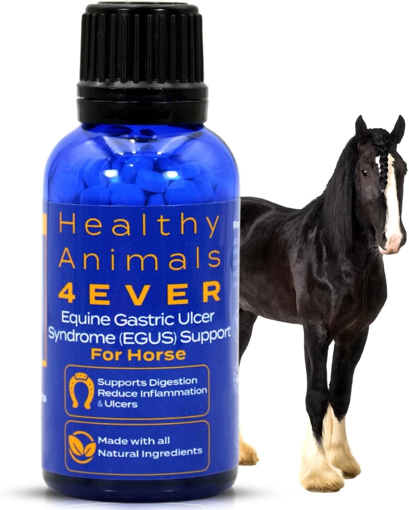 HA4E - Soutien aux problèmes respiratoires des chevaux - Aide à prévenir les maux de tête, les allergies et les infections – Supplément homéopathique naturel très efficace - 300 comprimés
