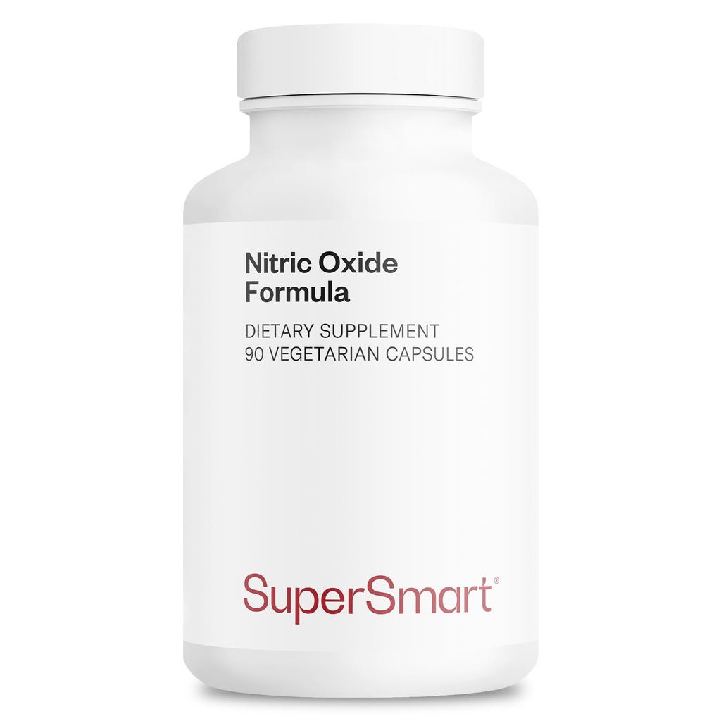 Supersmart - Nitric Oxide Formula (Advanced Formula) - with L-Citrulline Malate, L-Arginine AAKG, Vinitrox - Nitric Oxide Supplement for Men & Women | Non-GMO & Gluten Free - 90 Vegetarian Capsules