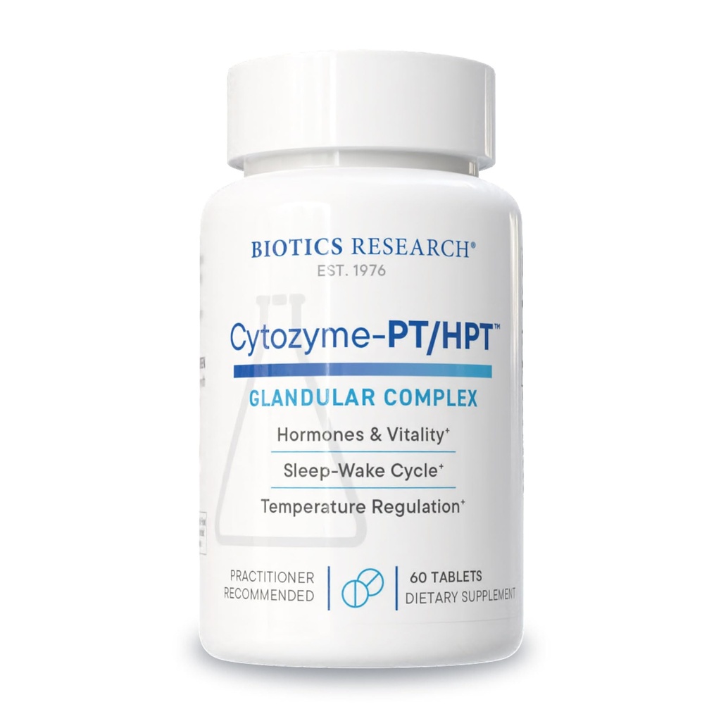 Biotics Research Cytozyme PT HPT Lamb Pituitary/Hypothalamus Complex, unterstützt Funktion der Pituitary Gland und Hypothalamus, Adrenal Health, Brain Boost 60 Tabletten