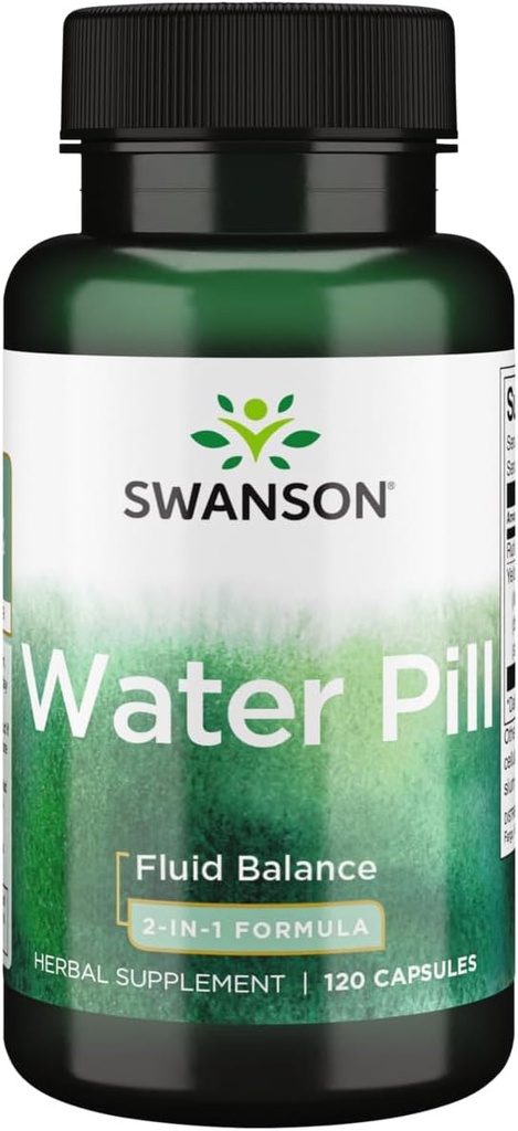 Pilule d'eau Super-Strength Swanson 20 Milligrammes 120 Capsules