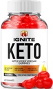 Ignite Keto ACV Gummies - Advanced Formula Ignite Keto Plus ACV Gummies Aceto di mele Accensione ACV Integratore alimentare Uomini Donne (60 Gummies)