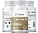 L-Tryptophan 250mg, 90 capsule di veg - Supplemento per sonno riposante & Relax