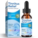 Acouphène Relief for Ringing Ears, Natural Ingredients Acouphène Relief Ear gouttes for Ear Infection, Herbal Eardrops for Adults, Children,Reduce Ear Bruit & Améliore Hearing,60ml-Blue
