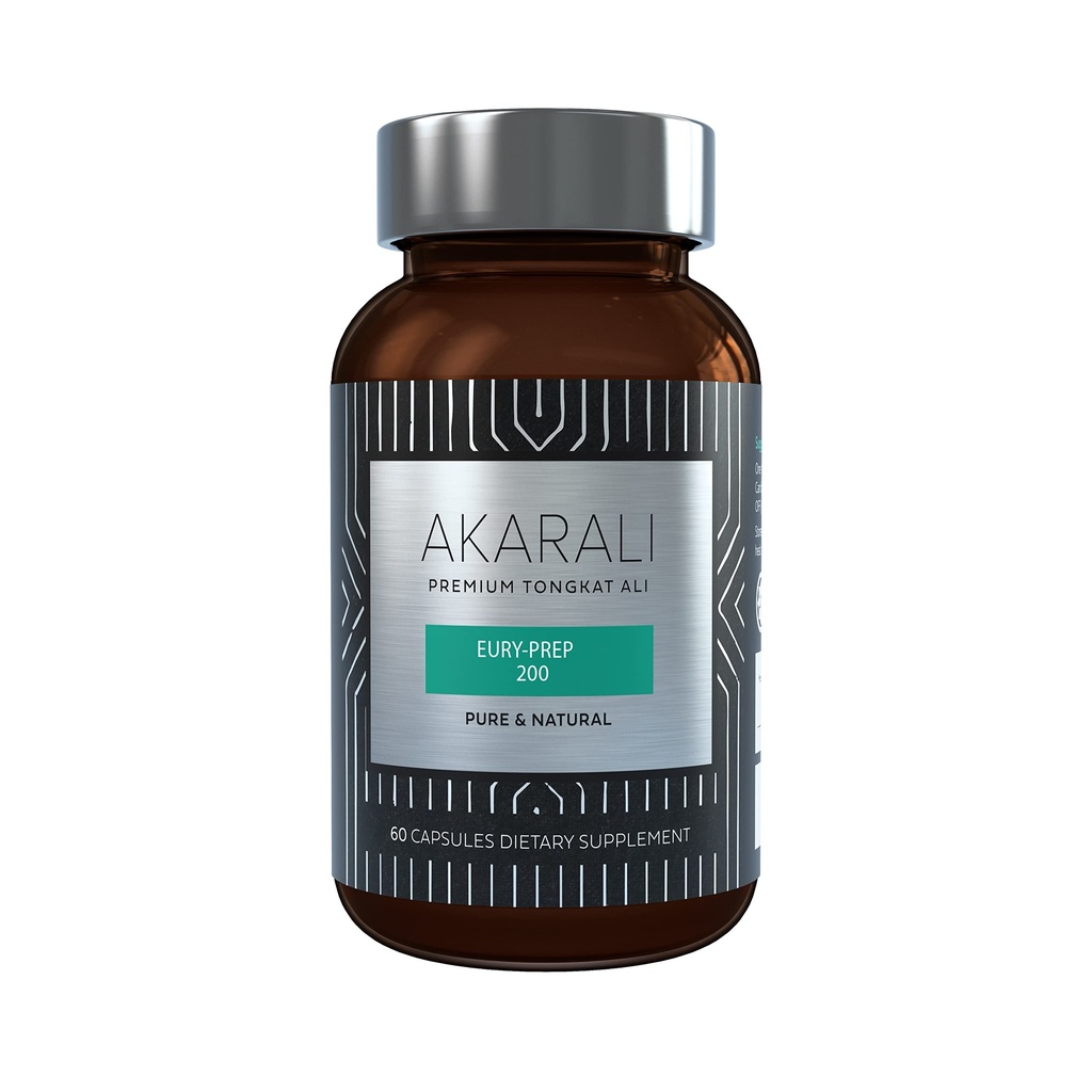 AKARALI Pure Tongkat Ali Longjack 200:1 Hochkonzentrierte 1,5% Eurycomanone US Patentierte Physta® Freeze-Dried Extraction Technology unterstützt Stärke, Energie und Leistung (60 Zähler)