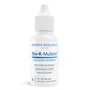 Recherche en biotique Bio K Mulsion Liquid Vitamine K gouttes - 500 mcg/S - Vitamine K1 phytonadione pour les adultes - Supplément VIT K - Bons forts, santé cardiovasculaire, soutien de la coagulation du sang, 1 fl oz