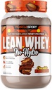 Musclesport Lean Whey RevolutionTM Protein Powder - Whey Protein Isolate - Calorie basse, Carbo basso, Basso grasso, aromi incredibili - 25g Protein per Scoop (2LB, Burro di arachidi al cioccolato)