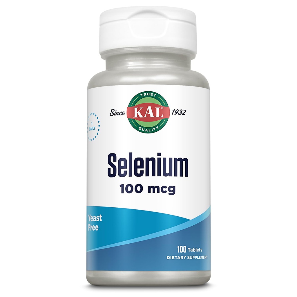 Kal 100 Mcg Selen Yeast Free Tabletten, 100 Count