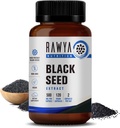 RAWYA Nutrition Black Seed Extract, Nigella Sativa, Black Cumin Seed Powder, 500 mg Jede, fördert Wellness, Flexibilität und Radiant Skin, Halal, Vegan, Pure & Natural Supplement - 120 Vegan Kapseln