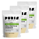 PURIS Organic Pea Protein Powder – USDA Organic Vegan Protein | 27g Pflanzenprotein Per Serving | Non-GMO Gluten-Free Soy-Free | Clean Label | Glaoth Taste | 2 lb (3 Pack)