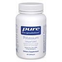 Pure Encapsulations Potassium (Aspartate) | Supplemento anallergico al supporto di nervi, muscoli, flusso sanguigno e salute cardiovascolare | 90 capsule