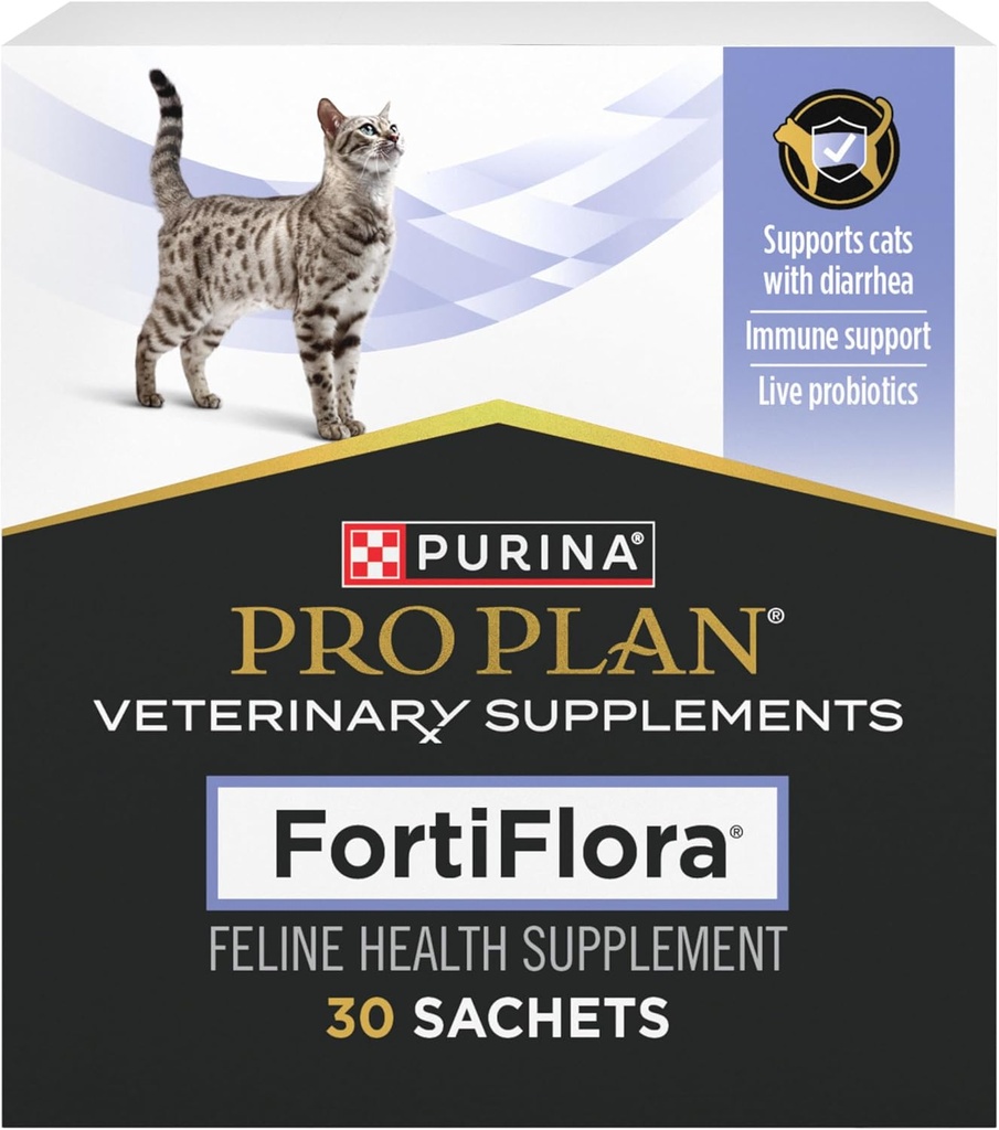 Purina Pro Piano Veterinaria Integratori FortiFlora Probiotici per Gatti con Diarrea Gatto Integratori