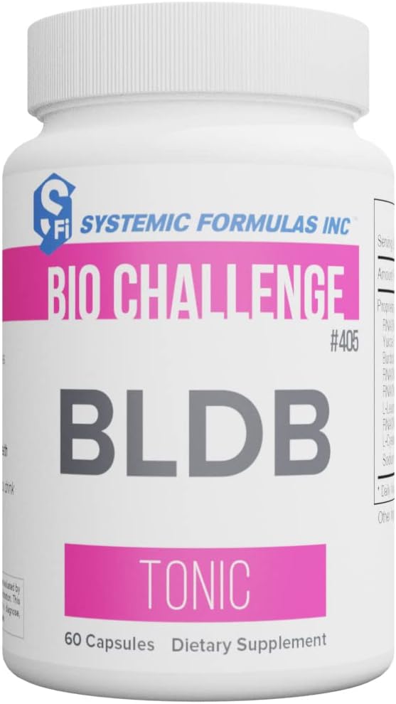 Formula sistemica BLDB Tonic 60 capsule Bio Challenge #405. Sangue. Contiene Liver, Kidney, Spleen e Hemoglobin Tissue.