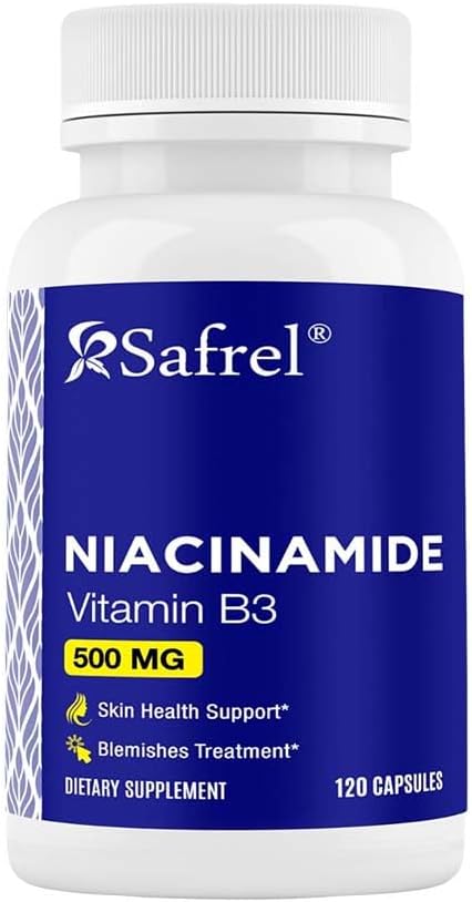 Eichhörnchen Niacinamid 500mg (Vitamin B3) - 120 Kapseln - Hautgesundheit & Blemish Support - Non-GMO, Gluten-Free - Flush-Free Formula - für Männer und Frauen Gesundheit