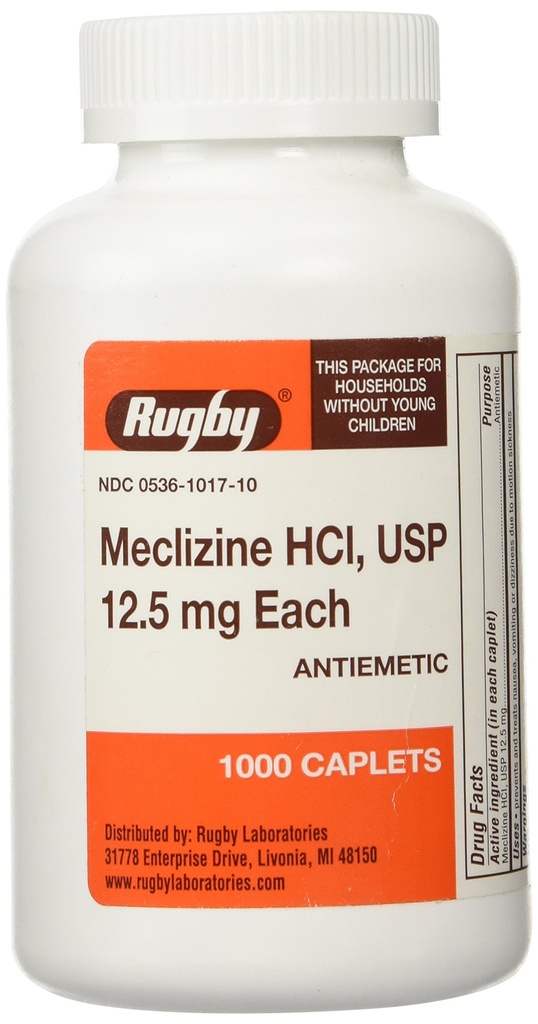 MECLIZINE TABS 12.5 MG OTC*RUG Größe: 1000