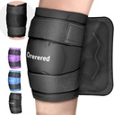 Pacchetti di ghiaccio per lesioni riutilizzabili, Ginocchiera gel del ginocchio Pain Relief per chirurgia di sostituzione del ginocchio, Gonfiore, Meniscus Tear, ACL, lesioni sportive, lesioni e artrite, Elbow Ice Pack Nero