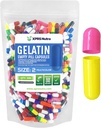 XPRS Nutra Taille 2 Capsules vides - 500 Compte Capsules de gélatine vides - Pills Bricolage Capsule Remplissage - Pure Pilule Gel Caps pour Do-It-Youlf Suppléments (Multi Color)