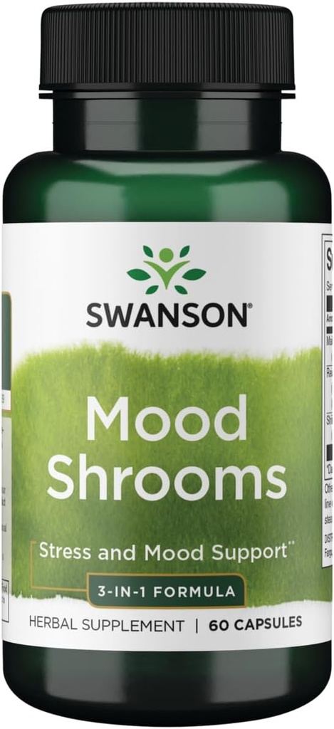 Swanson Shrooms - 3-en-1 Formule 60 Caps