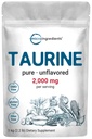 Micro Ingredients Taurine Powder Supplement | 1 KG, 2000mg Pro Servieren | Unflavored | 100% reine, einfach absorbierte freie Form | Essential Amino Acids für Übung, Energie und Herzunterstützung