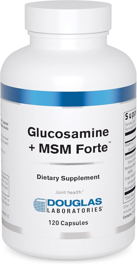 Douglas Laboratories Glucosamine + MSM Forte | Ernährungsformulierung zur Unterstützung der Erhaltung und Gesundheit von Aging Joints | 120 Kapseln