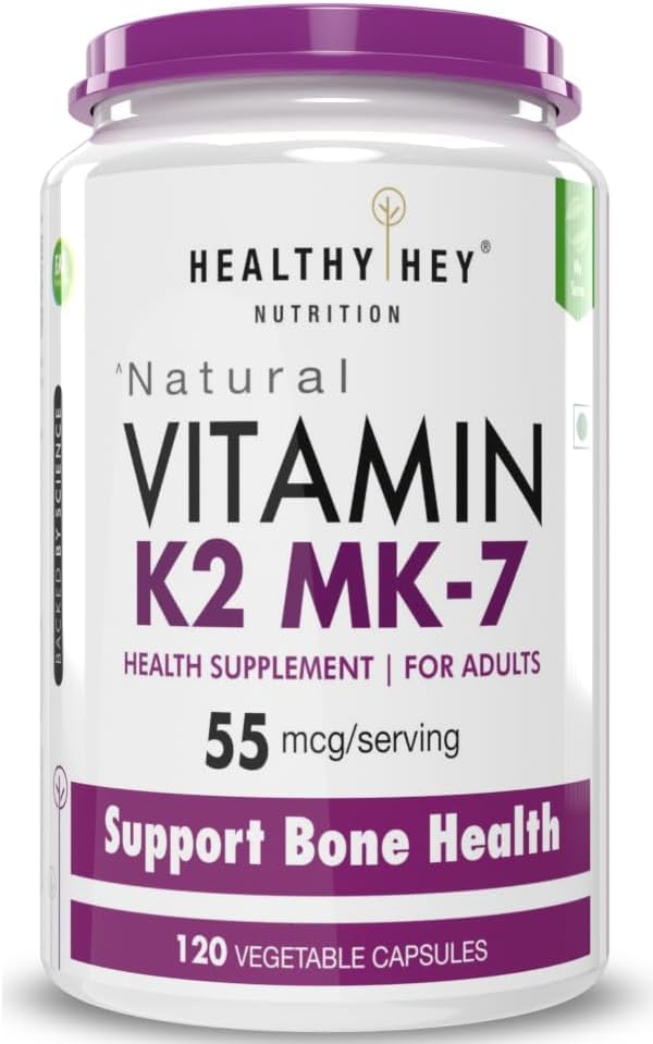 ATS Vitamin K2 generico | 100% Vitamina Vegetariana K2 Vantaggi in Bone Salute - 55mcg - 120 capsule di vitamina K27