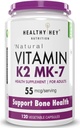Generisches ATS Vitamin K2 | 100% vegetarisches Vitamin K2 Vorteile in der Knochengesundheit - 55mcg - 120 Vitamin K27 Kapseln