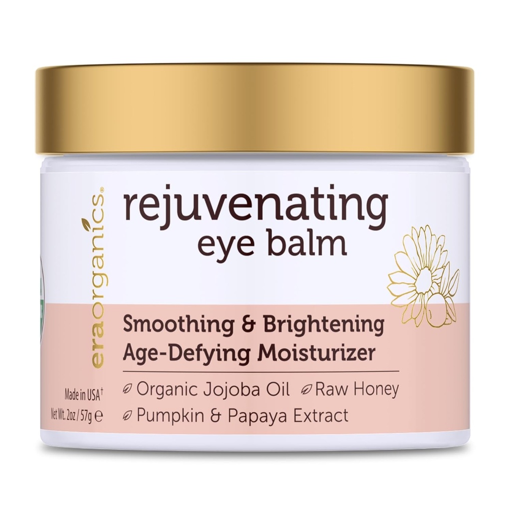 USDA Organic Eye Moisturizer Cream - Verjüngendes und reizendes Alter Defying Balm - natürliche Inhaltsstoffe für empfindliche Haut mit Jojoba Öl, Arganöl für Puffiness, Fine Lines Plus Mehr
