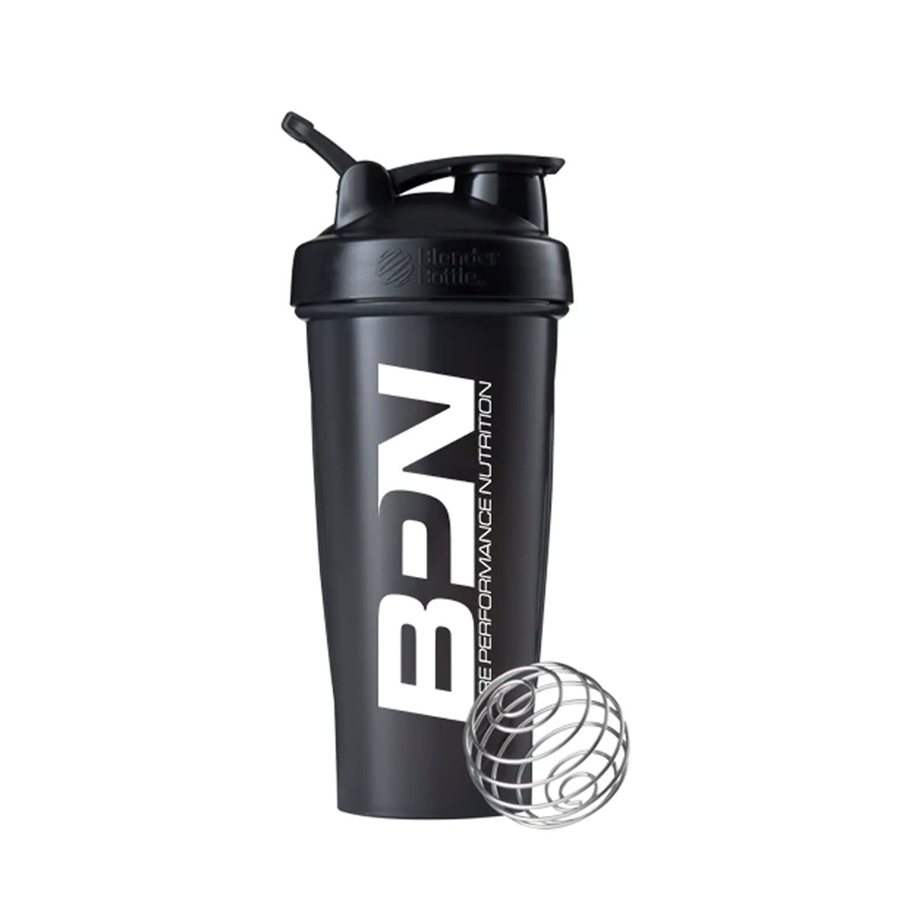 BARE PERFORMANCE NUTRITION Mélangeur bouteille Shaker bouteille, 28 oz Shaker bouteille avec fil fouet, noir