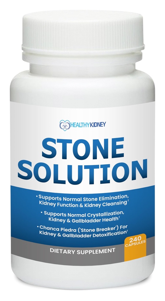 Soluzione di pietra Capsules- Dissolver naturale, Supporto di pietra del rene & Cleanser Chanca Piedra Stone Breaker Gallbladder Cleanse, Flush & Stop Recurrence, Stone Relief 60 Servings
