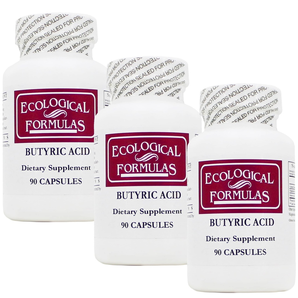Ökologische Formeln Calcium Magnesium Butyrate | Unterstützt Gut Gesundheit |Digestion | Leaky Gut | 3-Pack