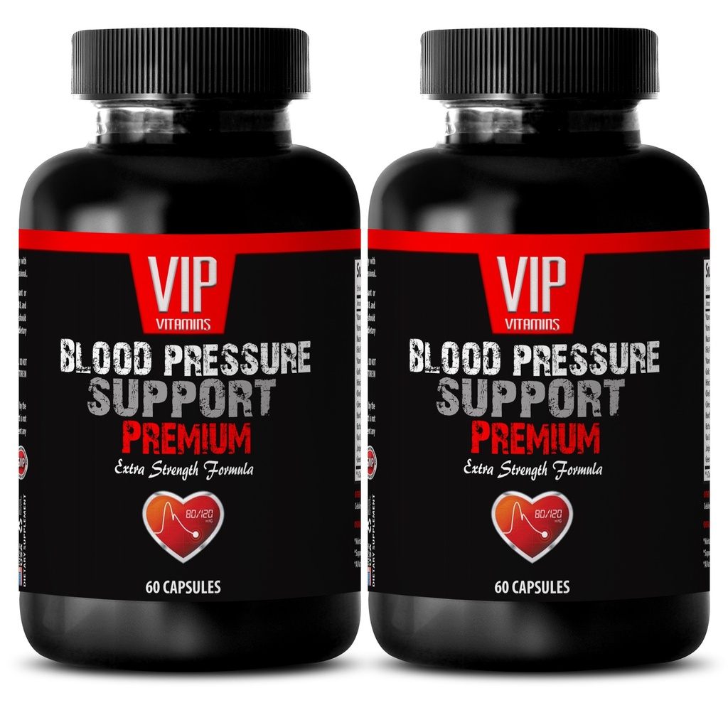 VIP VITAMINS Extract Olive Leaf Super Strength - Soutien de la pression artérielle - Mangez plus de fruits (2 bouteilles - 120 capsules)