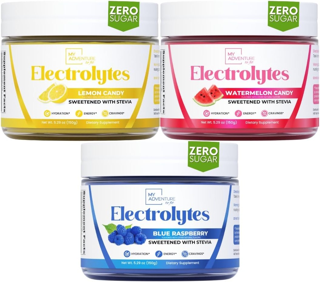 La mia avventura per adattare il lampone blu, la caramella di limone, l'anguria Candy Electrolytes Bundle
