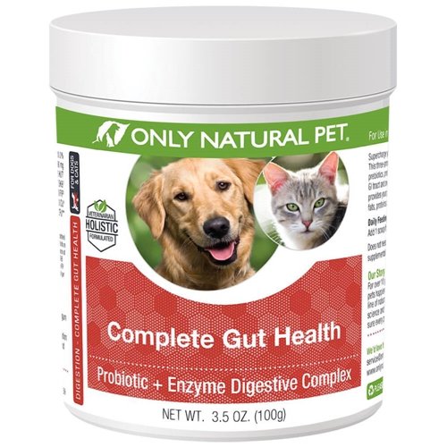 Uniquement complexe de santé Gut Complete pour animaux de compagnie - Probiotiques et supplément enzymatique digestif pour chiens et chats - Promotion de la digestion saine, système immunitaire, absorption nutritive - Fabriqué aux États-Unis -3.5oz Poudre