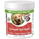 Solamente Natural Pet Complessivo Gut Health Complex - Probiotics & Digestive Enzyme Supplement for Dogs & Cats - Promuove la digestione sana, Sistema immunitario, Assorbimento Nutriente - Made in USA -3.5oz Polvere