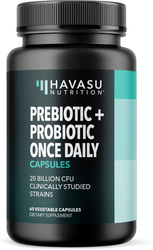 HAVASU NUTRITION Präbiotika und Probiotika für Frauen und Männer - 20 Milliarden CFU - 2 Monate Versorgung