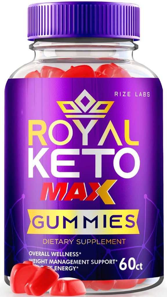 rize labs - Royal Keto Gummies - ACV Organic Support for Belly Fat & Weight Loss Diet, per Men & Women Apple Cider Vinegar Extra Strength Gummies 1000mg (60 Gummies)