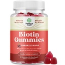 Gommies biotin naturel pour la croissance des cheveux - Vitamines biotiniques Peau et ongles Gommies pour les femmes et les hommes - Vitamines de croissance Femmes avec acide pantothénique