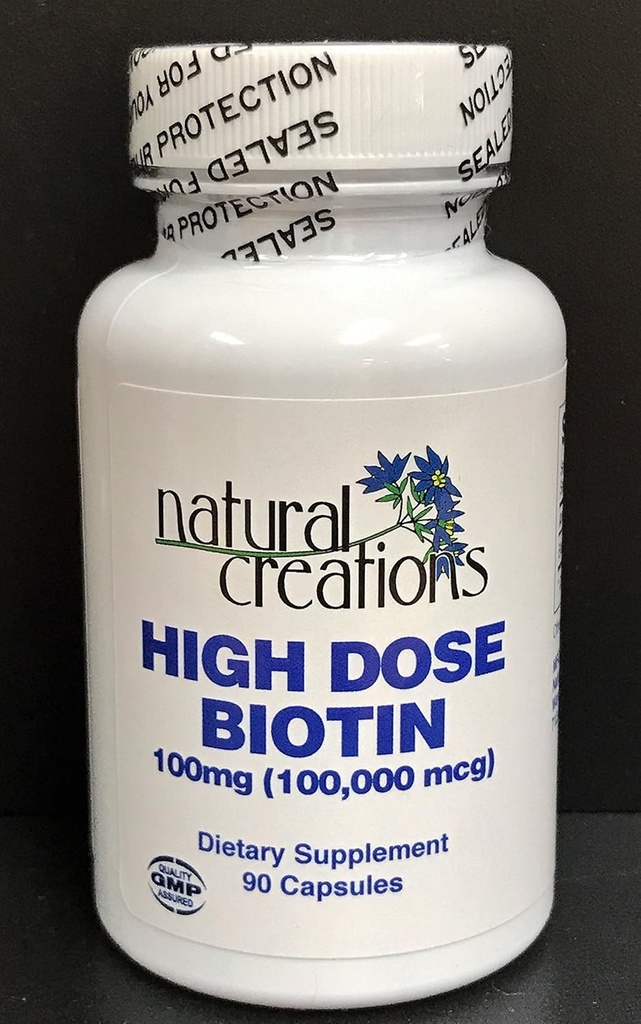 High Dose Biotin 100mg (100.000mcg)