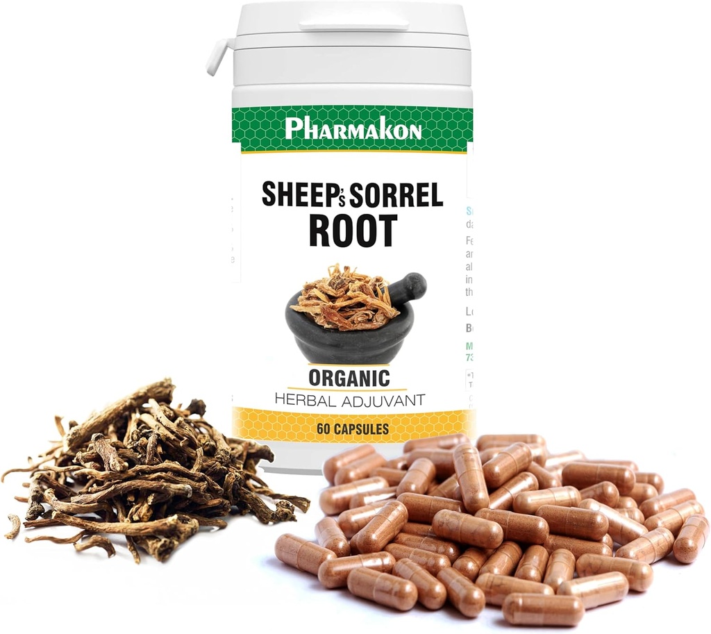 PHARMAKON Estratto di radice di Sorrel, molto potente, contiene solo radice, Made in Germany