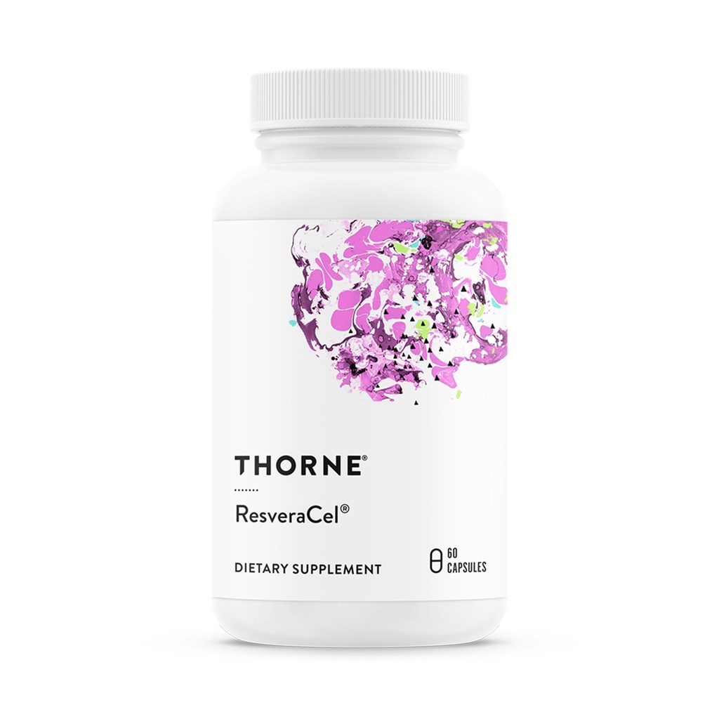 THORNE - ResveraCel - Nicotinamid Riboside mit Quercetin Phytosome & Resveratrol - Unterstützung Gesunde Alterung, Methylierung, Cellular Energy Production & Metabolism* - 30 Servietten
