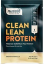 Nuzest - Pea Protein Powder - Clean Lean Protein, Premium Vegan Plant Based Protein Powder, Dairy Free, Gluten Free, OGM Free, Naturally Sweetened Protein Shake, Smooth Vanilla, 1 Serving, 0,9 oz