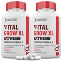 Justified Laboratories (2 Pack Vital Grow XL Extreme Pills 1600MG Premium Formel Proprietary Blend für Männer Gesundheit 120 Kapseln