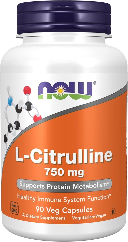 Jetzt Lebensmittel L-Citrulline 750 mg - 90 Caps 3 Pack